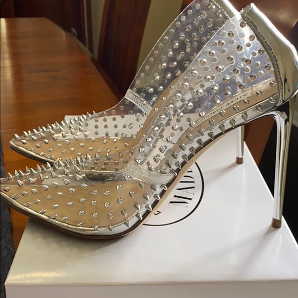 SOLD - Steve Madden Spiked Clear Pumps - 8.5 - Picture 8 of 9